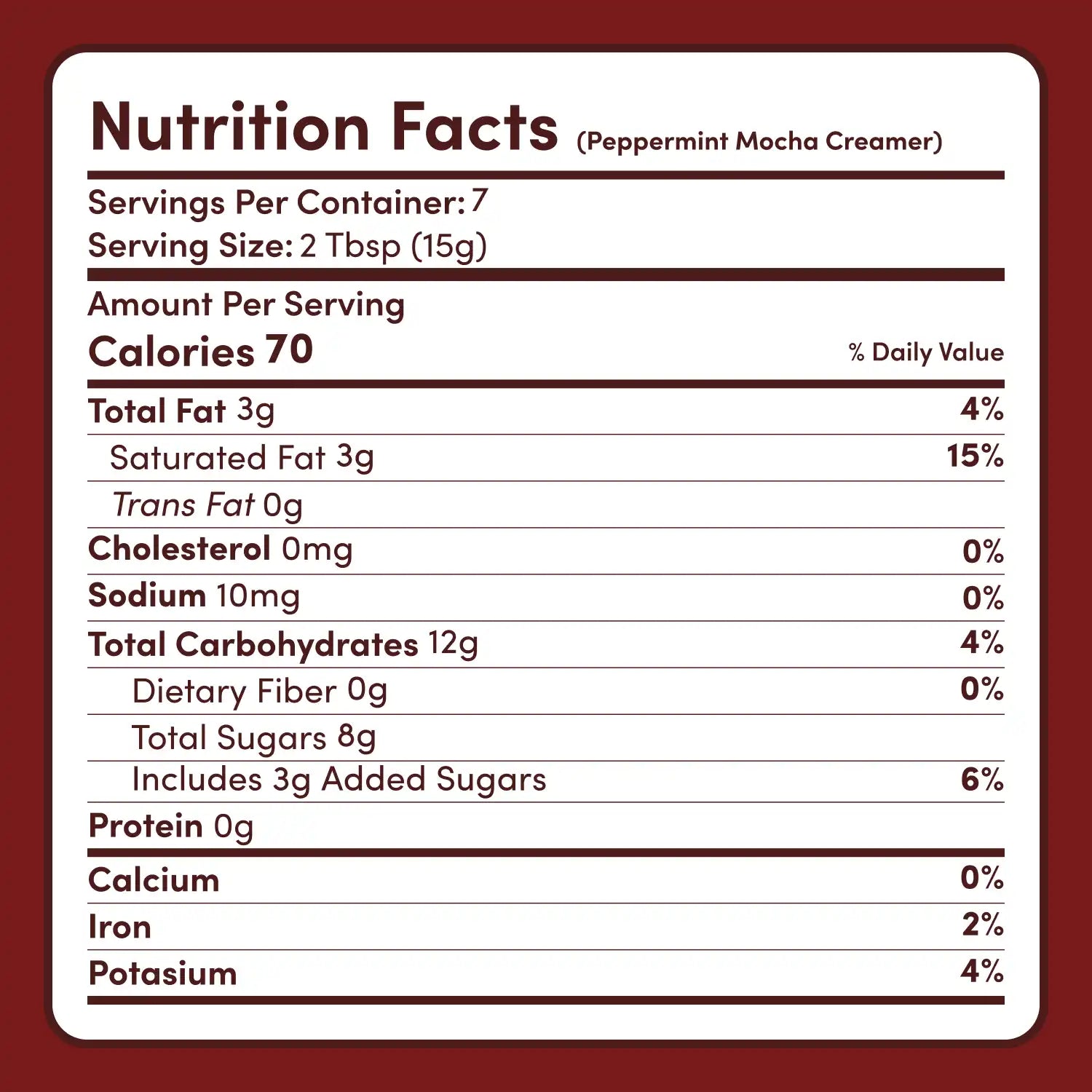 Peppermint Mocha Creamer Add-On (SPECIAL PRICING) N4