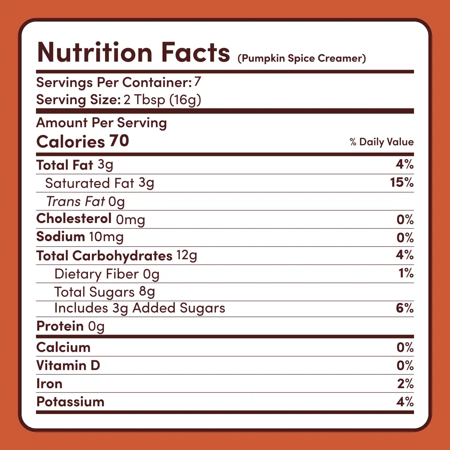 Pumpkin Spice Superfood Creamer Add-On (SPECIAL PRICING) R7