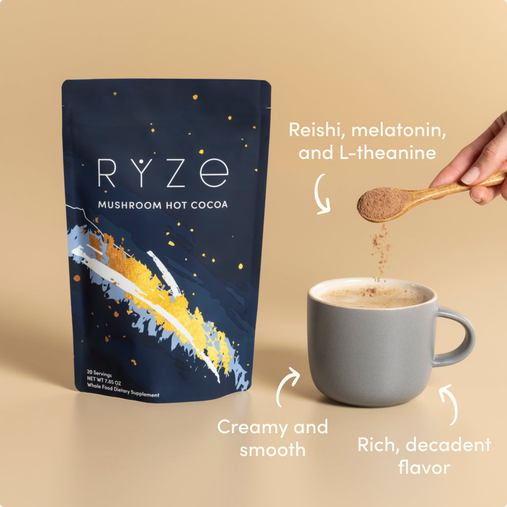 RYZE Nighttime Mushroom Cocoa Starter Bag J1