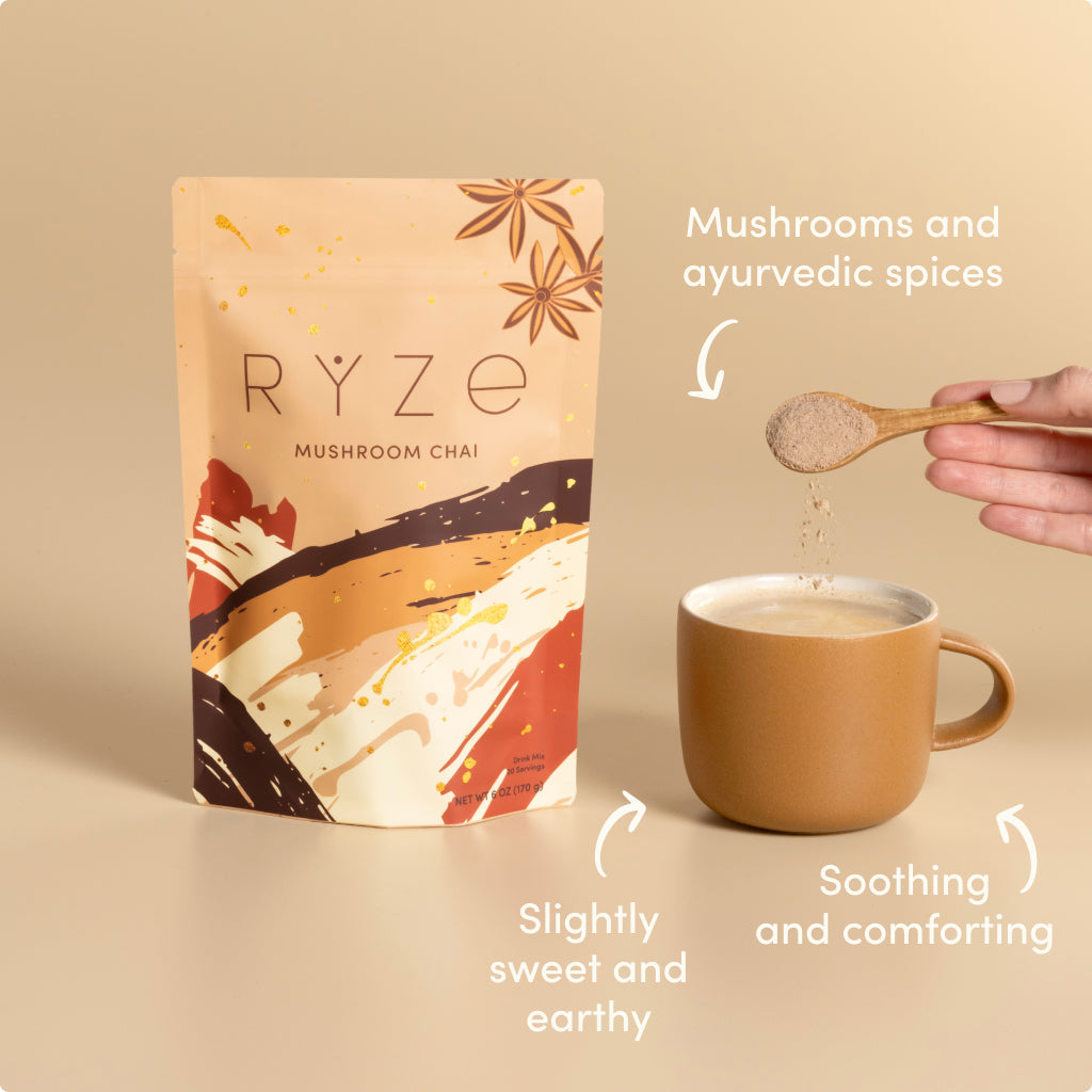 RYZE Mushroom Chai Starter Bag J0