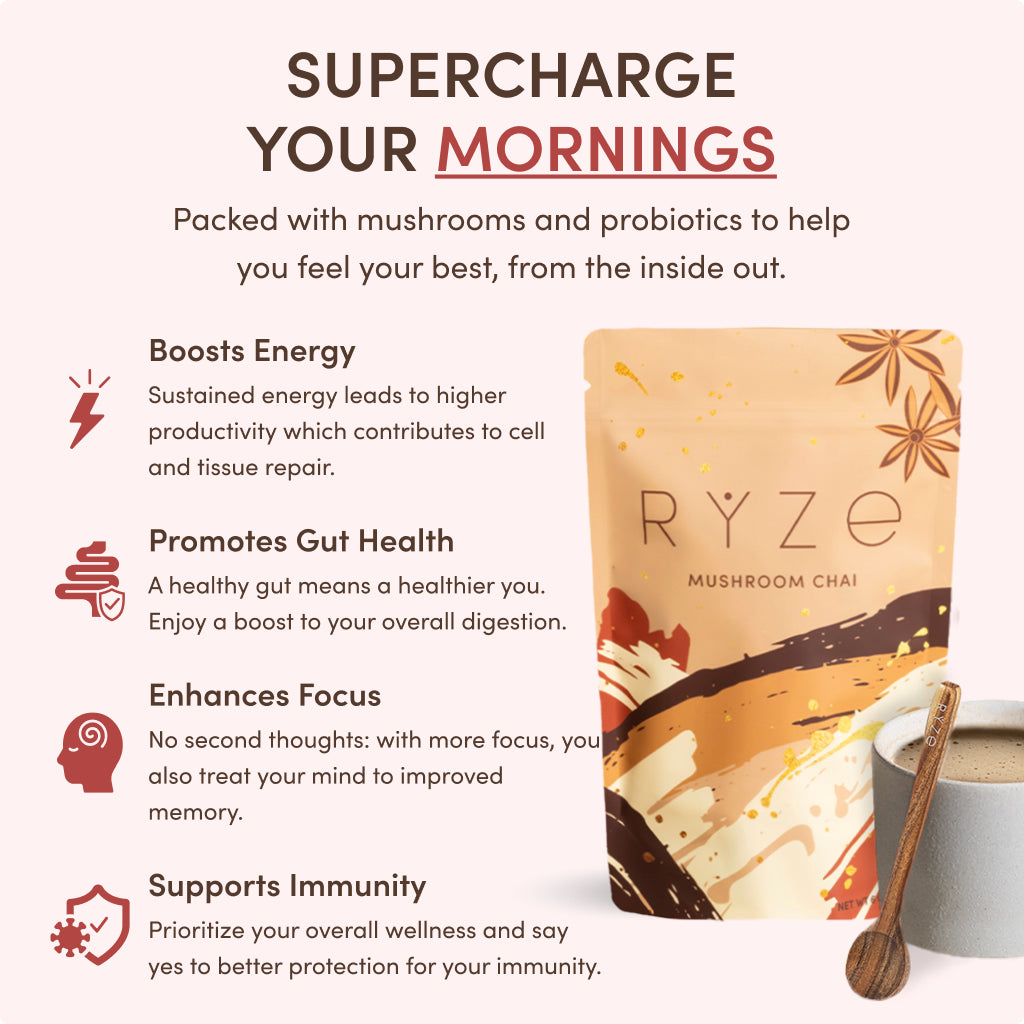 RYZE Mushroom Chai Starter Bag J0