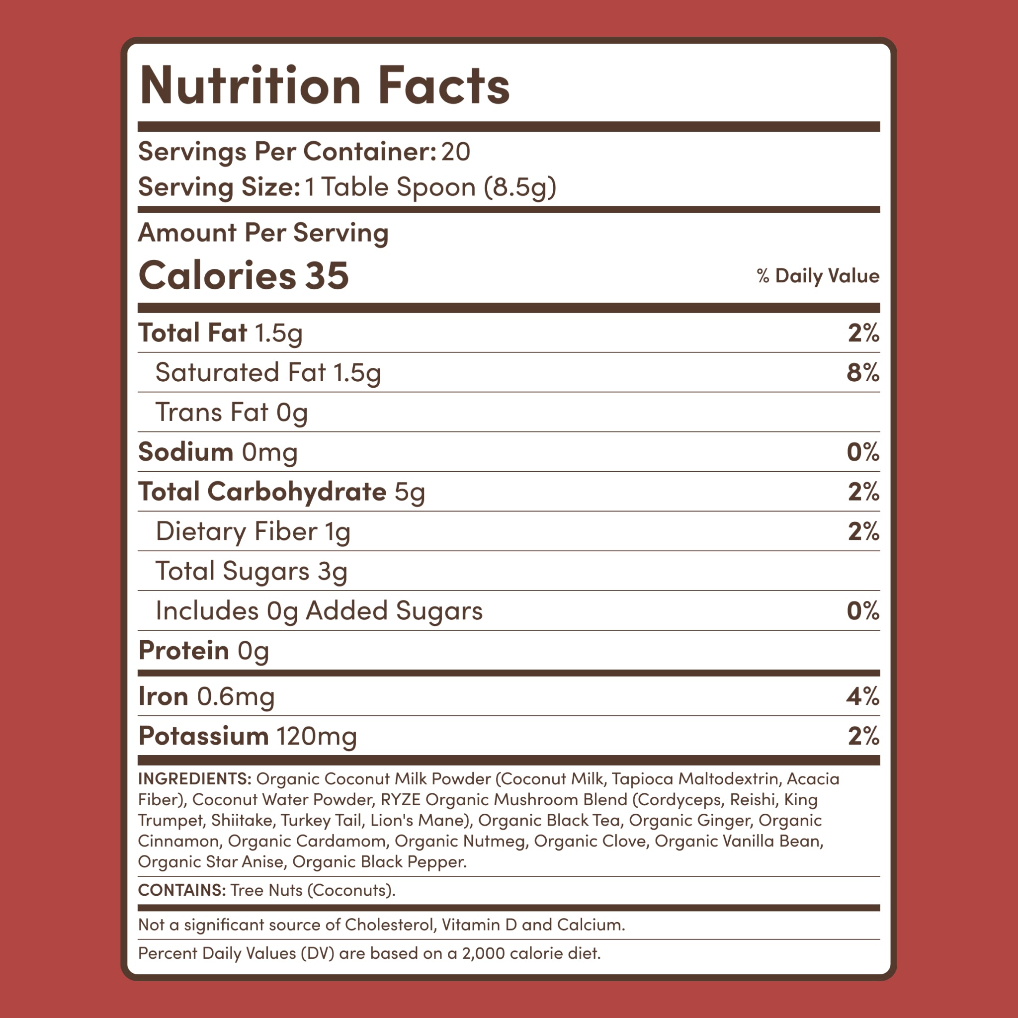 Mushroom Chai (20 Servings) Z8