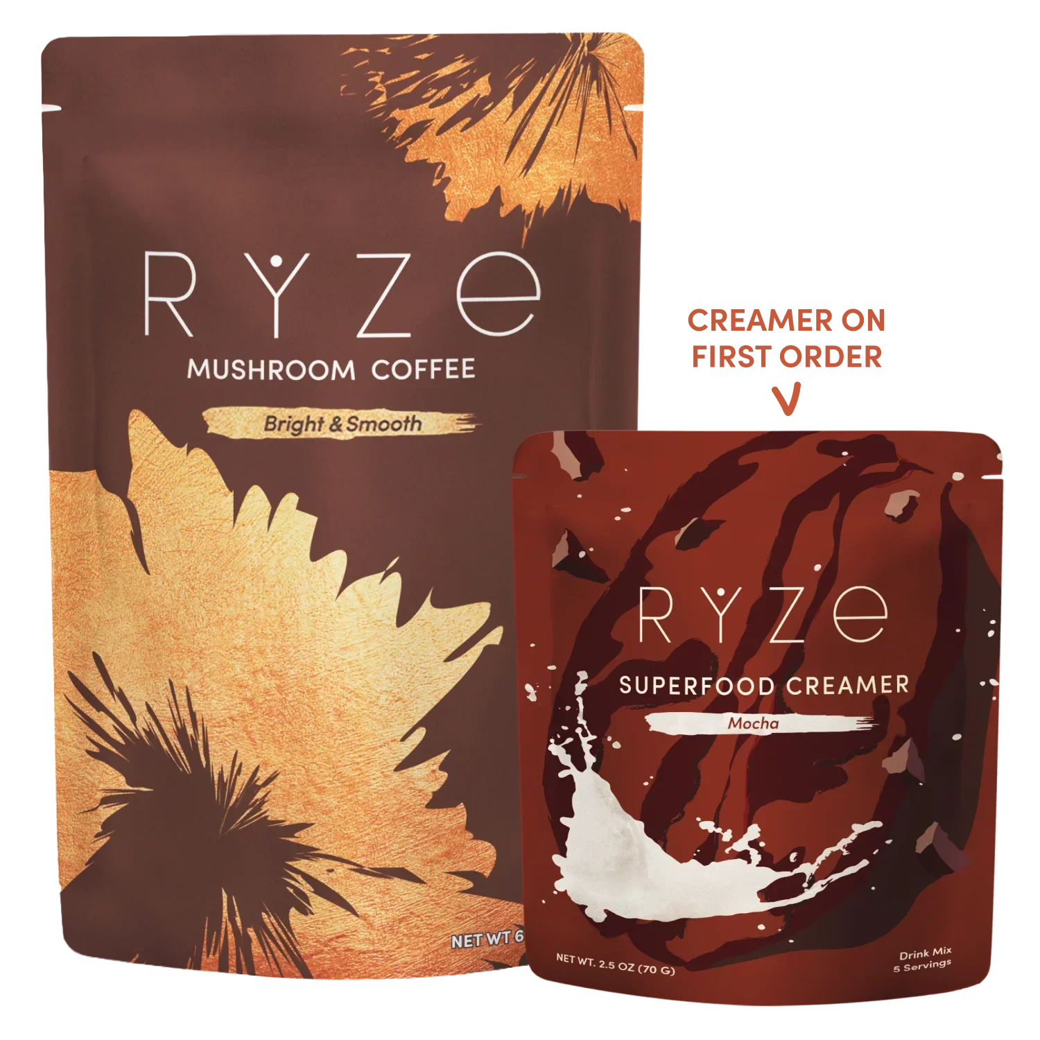 Mushroom Coffee + Mocha Creamer Set L9