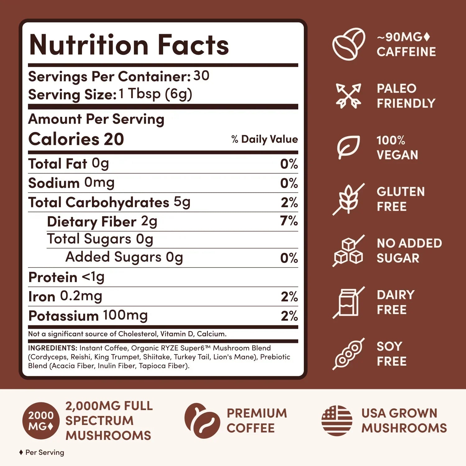 Mushroom Coffee Dark Roast Starter Kit (60 servings) F2