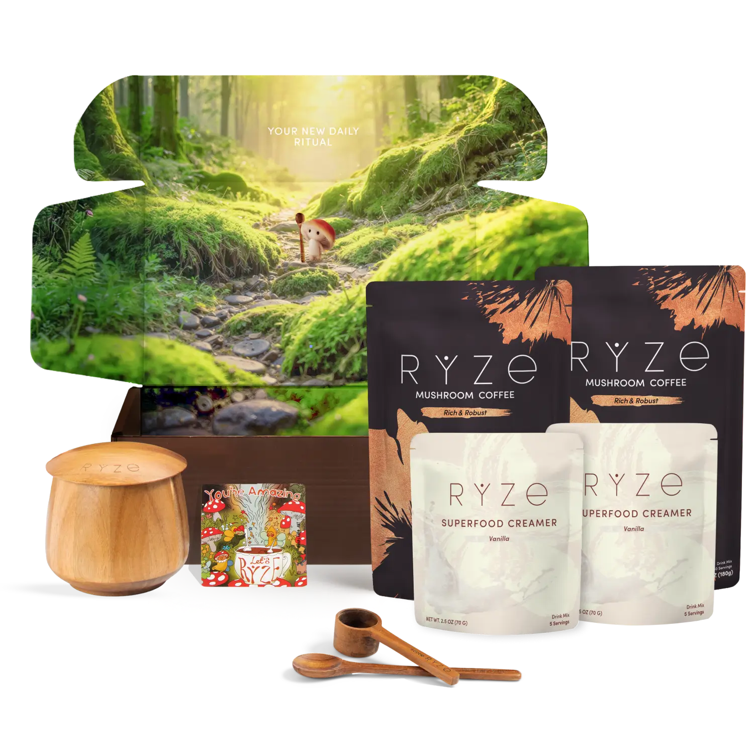 Ryze Dark Roast Ritual Set 3 Month Plan H7