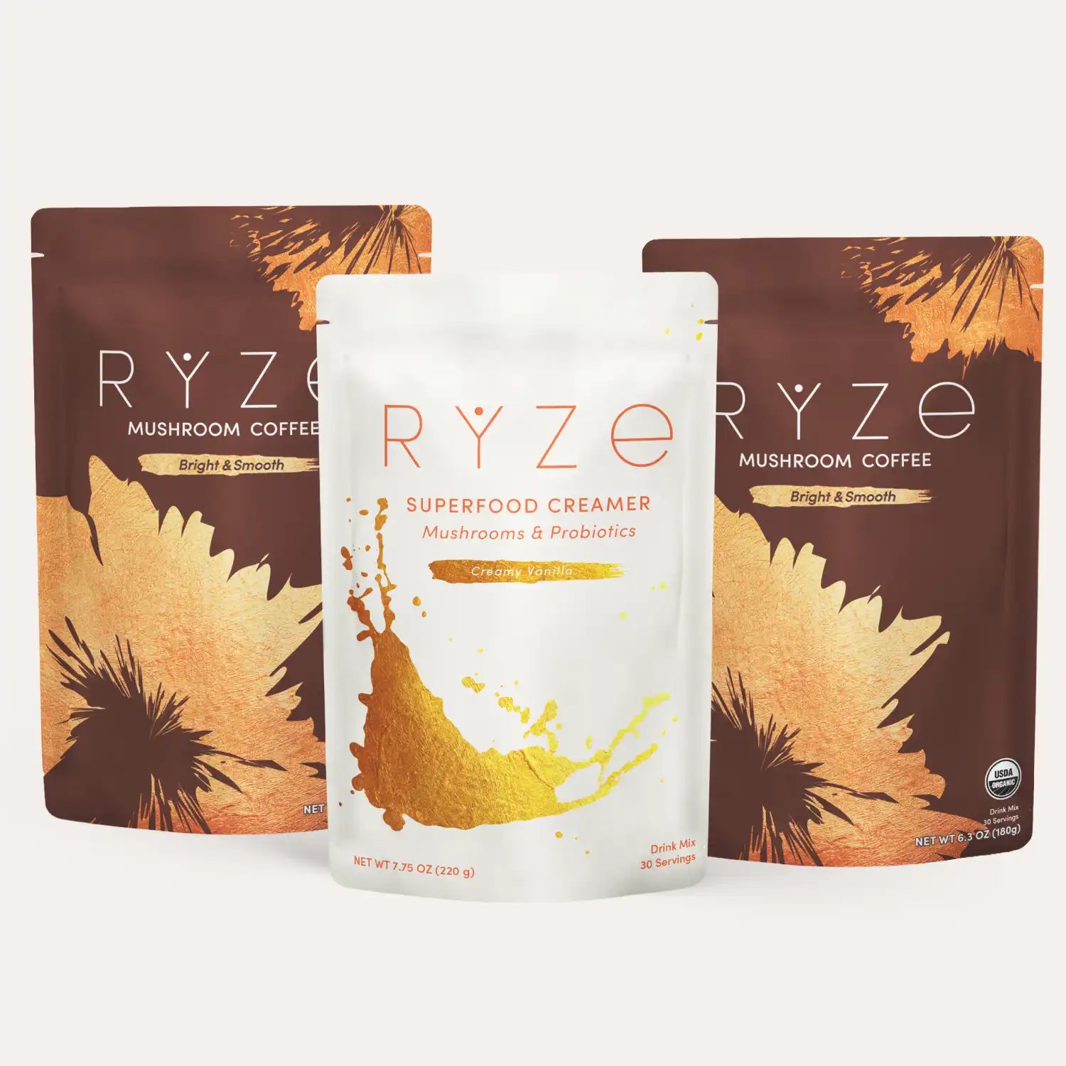 RYZE Starter Gift Set (2 Coffees + 1 Creamer) A8