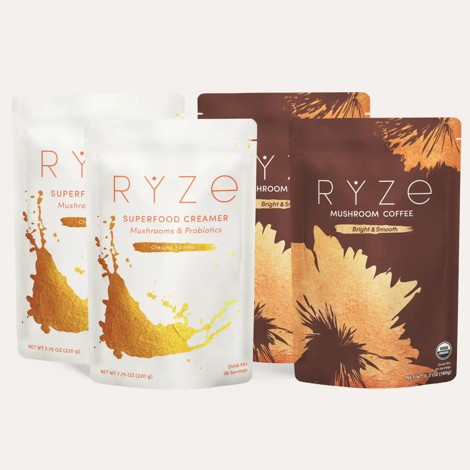 RYZE Lovers Gift Set (2 Coffees + 2 Creamers) C5