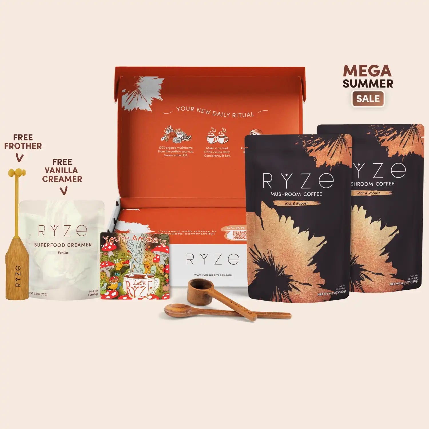 Mushroom Coffee Dark Roast Starter Kit (Upgrade) X9