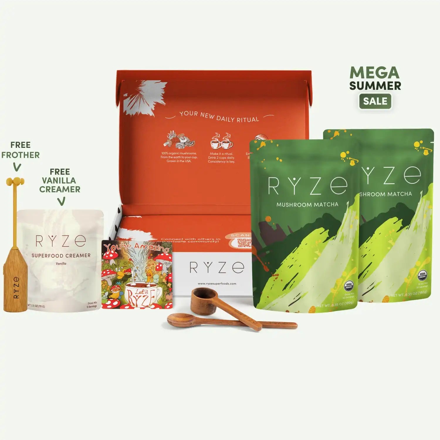 Mushroom Matcha Starter Kit (60 Servings) H7