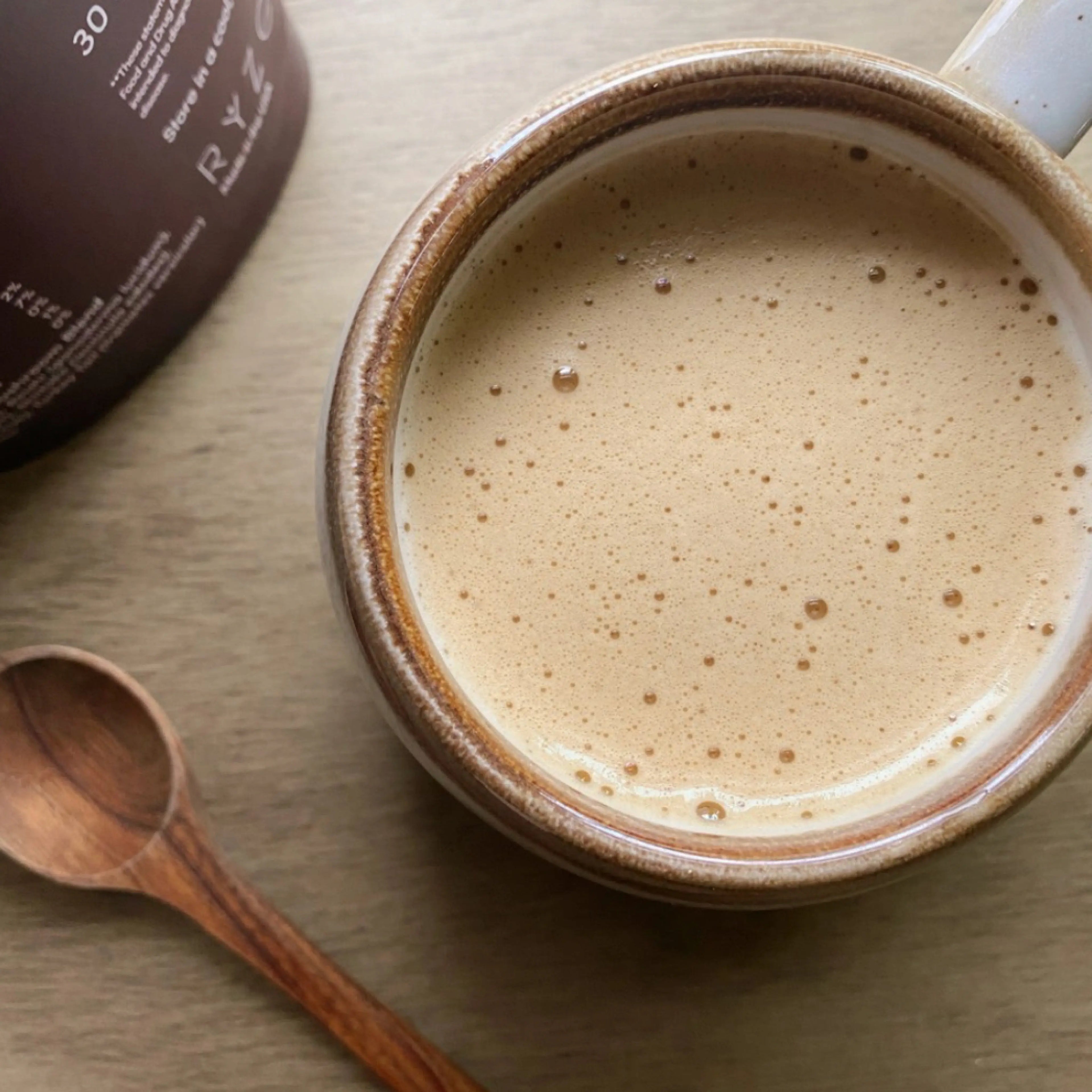 RYZE Mushroom Coffee — Organic Instant Coffee with Cordyceps & Reishi, 30 Servings V6