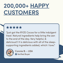 RYZE Mushroom Hot Cocoa — Organic Instant Cocoa with L-Theanine & Melatonin, 20 Servings K3
