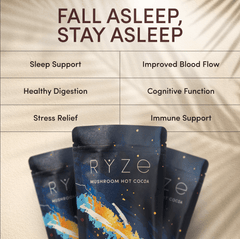 RYZE Hot Cocoa - with 6 Sleep Superfoods to Help Fall Asleep and Stay Asleep N8
