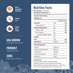 RYZE Hot Cocoa - with 6 Sleep Superfoods to Help Fall Asleep and Stay Asleep N8