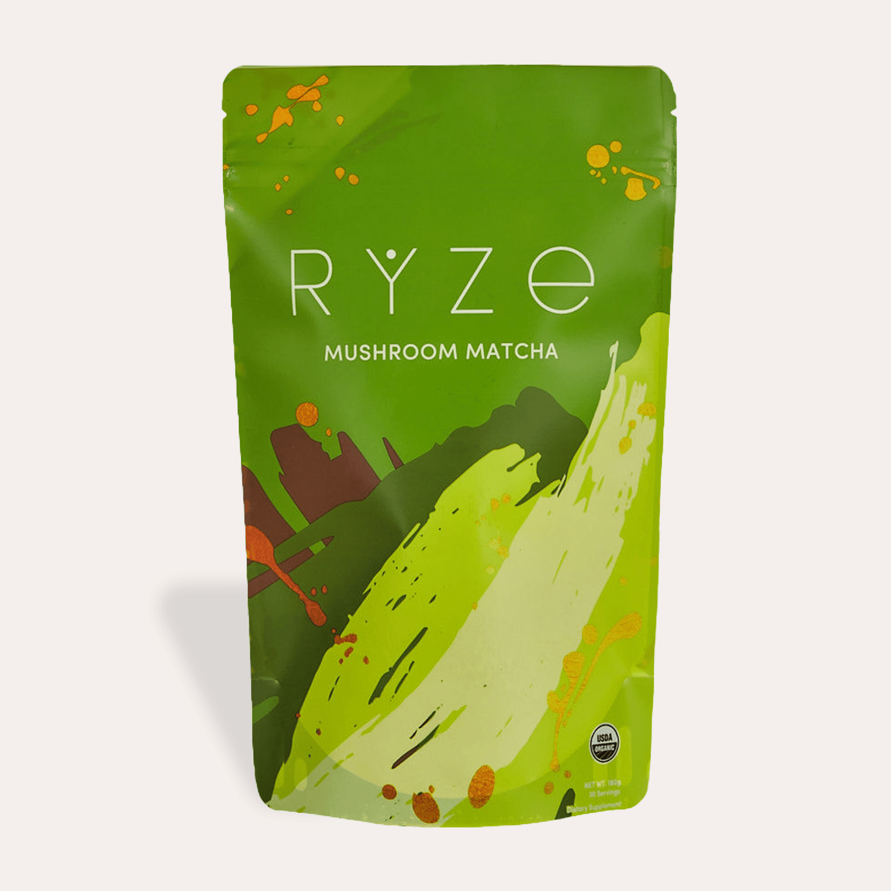 RYZE Mushroom Matcha - with 6 Organic Adaptogenic Mushrooms Grown In USA and Ceremonial-Grade Japanese Matcha S3