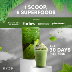 RYZE Organic Mushroom Matcha Starter Kit (60 servings) N3