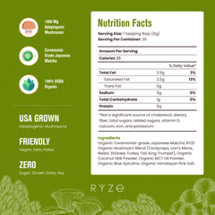 RYZE Organic Mushroom Matcha Starter Kit (60 servings) N3