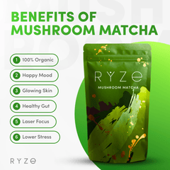 RYZE Organic Mushroom Matcha Starter Kit (60 servings) N3